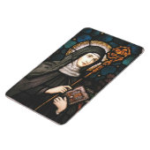 Magnet Flexible Saint Gertrude de Nivelles Patron Saint des Chats (Côté Gauche)