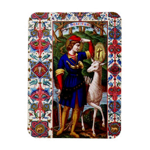 Magnet Flexible Saint Hubert de Liège avec le cerf