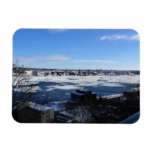 Magnet Flexible Saint-Laurent en hiver, Québec, Canada (Horizontal)