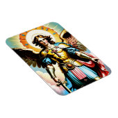 Magnet Flexible Saint Michael flexible Magnet, catholique (Côté Droit)