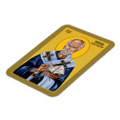 Magnet Flexible Saint Nicolas, icône slave orthodoxe (Côté Gauche)