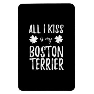 Magnet Flexible Saint Patrick Boston Terrier Dog Maman Funny Irish