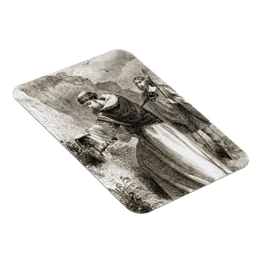 Magnet Flexible Saint Patrick marquant le bouclier de Connal avec (Côté Droit)