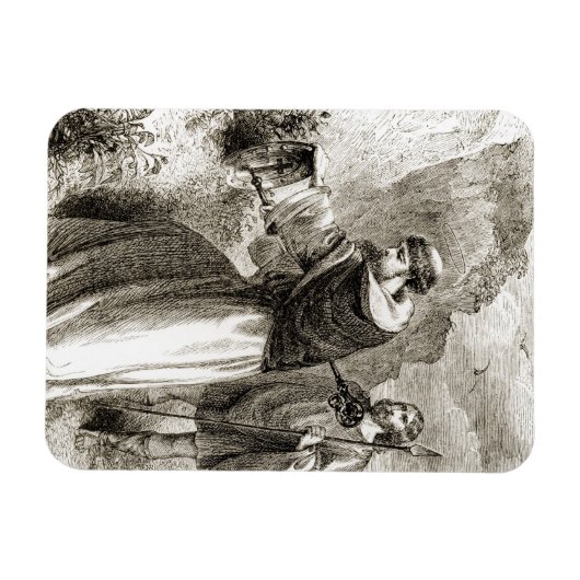 Magnet Flexible Saint Patrick marquant le bouclier de Connal avec  (Horizontal)