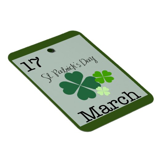 Magnet Flexible Saint Patrick's Day 17 mars 2023 Rappel (Côté Droit)