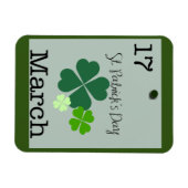 Magnet Flexible Saint Patrick's Day 17 mars 2023 Rappel (Horizontal)
