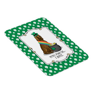 Magnet Flexible Saint Patrick's Day Irlandais Setter Dog (rouge 1)