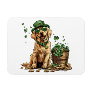 Magnet Flexible Saint Patrick's Day Labrador Retriever Dog