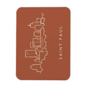 Magnet Flexible Saint Paul, Minnesota Skyline (Vertical)