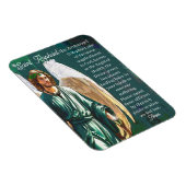 Magnet Flexible Saint Raphael Archangel Guérisseur Ange Prière d'a (Côté Droit)