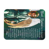 Magnet Flexible Saint Raphael Archangel Guérisseur Ange Prière d'a (Horizontal)