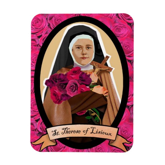 Magnet Flexible Saint Thérèse de Lisieux icône aimant frigo (Vertical)