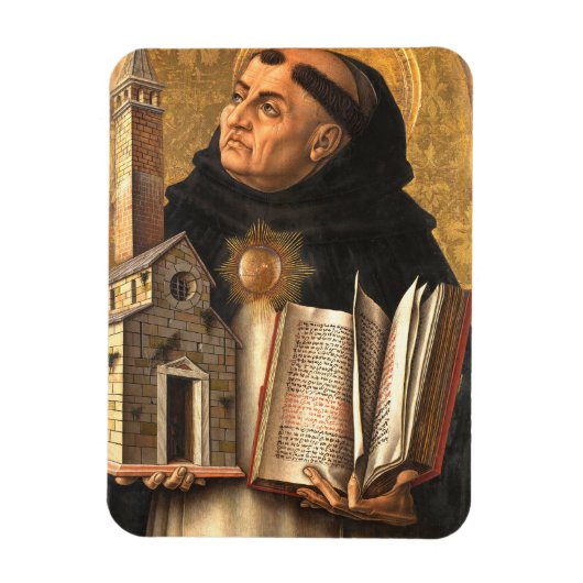Magnet Flexible Saint Thomas d'Aquin Docteur de la Vérité (Vertical)