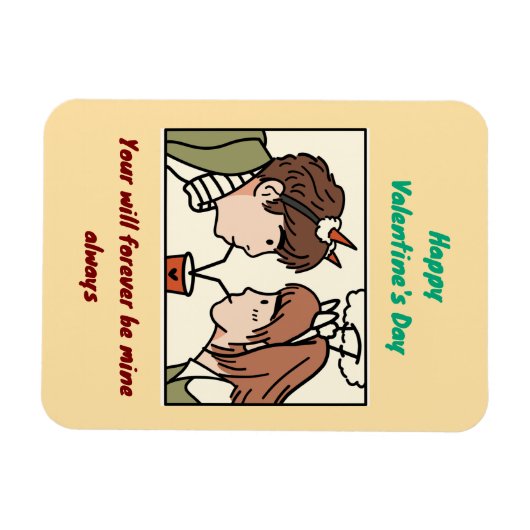 Magnet Flexible Saint Valentin (Horizontal)