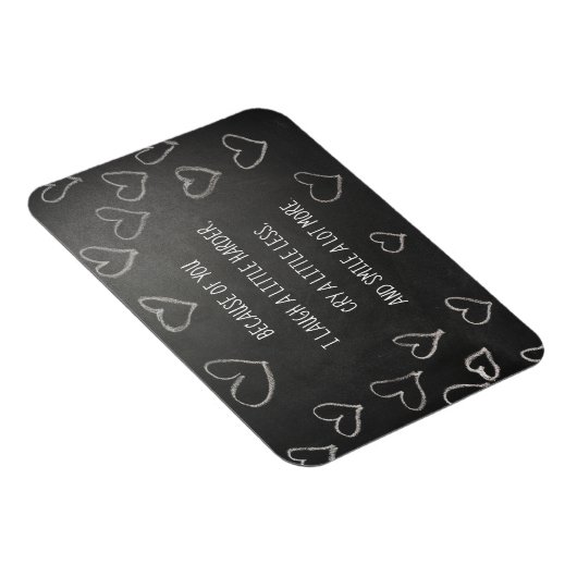 Magnet Flexible Saint-Valentin à cause de vous (Côté Droit)