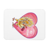 Magnet Flexible Saint-Valentin au poulet (Horizontal)