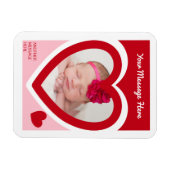 Magnet Flexible Saint-Valentin Candy Hearts Box Photo personnalisé (Horizontal)