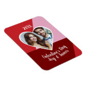 Magnet Flexible Saint Valentin Coeur photo personnalisée (Côté Droit)