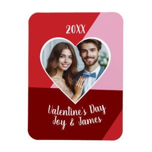 Magnet Flexible Saint Valentin Coeur photo personnalisée