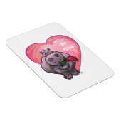 Magnet Flexible Saint-Valentin Hippopotame (Côté Droit)