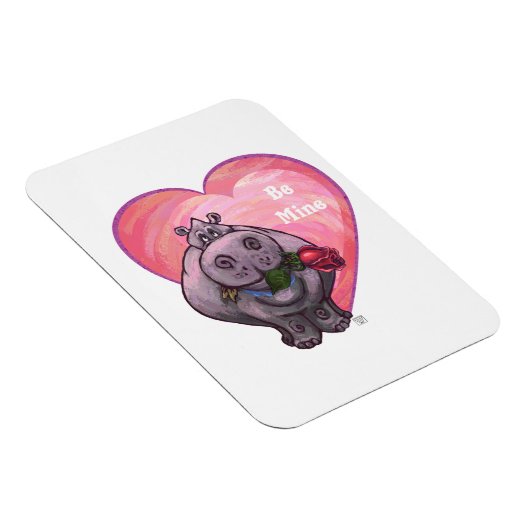 Magnet Flexible Saint-Valentin Hippopotame (Côté Droit)