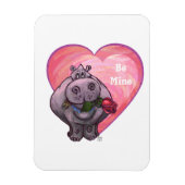 Magnet Flexible Saint-Valentin Hippopotame (Vertical)