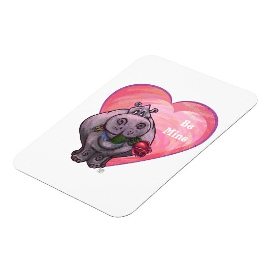 Magnet Flexible Saint-Valentin Hippopotame (Côté Gauche)