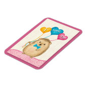 Magnet Flexible Saint-Valentin Je T'Aime Adorable Hérisson (Côté Gauche)