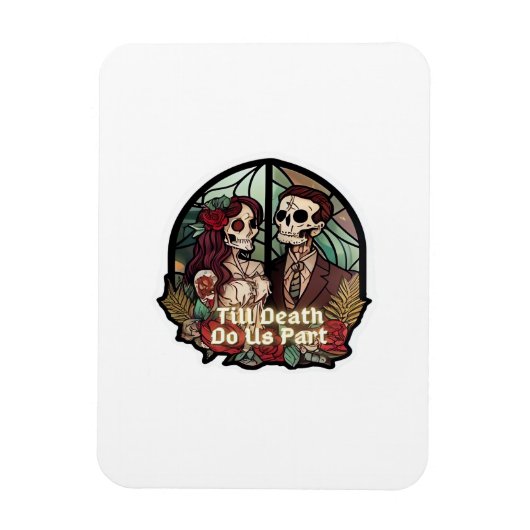 Magnet Flexible Saint-Valentin jusqu'à ce que la mort nous sépare (Vertical)