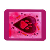 Magnet Flexible Saint Valentin - "L'amour du chiot" (Horizontal)