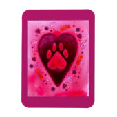 Magnet Flexible Saint Valentin - "L'amour du chiot" (Vertical)