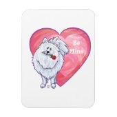 Magnet Flexible Saint Valentin Poméranie Blanche (Vertical)