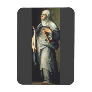Magnet Flexible Sainte Brigitte de Suède Mystique médiévale
