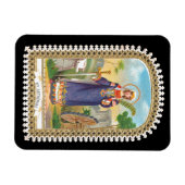 Magnet Flexible Sainte Catherine d'Alexandrie en robe égyptienne (Horizontal)