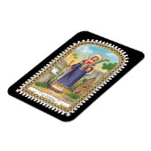 Magnet Flexible Sainte Catherine d'Alexandrie en robe égyptienne (Côté Gauche)