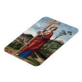 Magnet Flexible Sainte Hélène avec la Vraie Croix Art sacré (Côté Gauche)