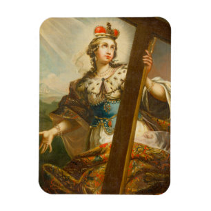 Magnet Flexible Sainte Hélène avec la Vraie Croix Art sacré