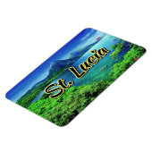 Magnet Flexible Sainte-Lucie Les Pitons (Côté Gauche)