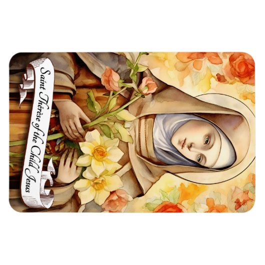 Magnet Flexible Sainte Thérèse de l'Enfant Jésus (Horizontal)