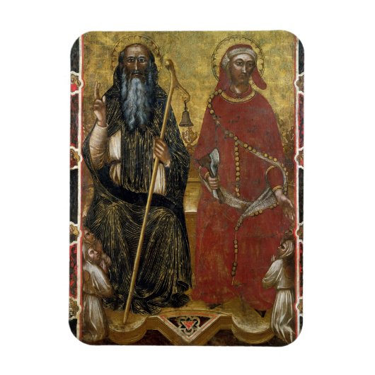Magnet Flexible Saints Anthony Abbot et Eligius - Processus peint (Vertical)