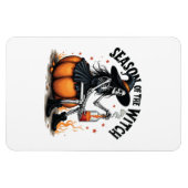 Magnet Flexible Saison De La Sorcière Éffrayante Hallowee Wtich (Horizontal)