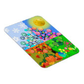 Magnet Flexible Saison Toujours Pickleball hiver printemps été aut (Côté Droit)