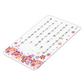 Magnet Flexible Sakura Blossoms Hiragana avec Romaji Japonais (Côté Gauche)