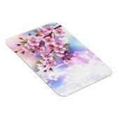 Magnet Flexible Sakura rose sur la peinture Arrière - plan (Côté Droit)