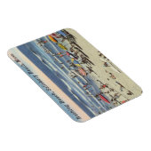 Magnet Flexible Salisbury Beach, MA - Océan Vintage (Côté Droit)