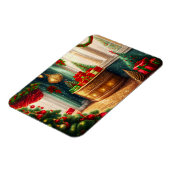 Magnet Flexible Salle à la décoration festive, Noël traditionnel (Côté Gauche)