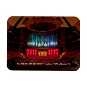 Magnet Flexible salle de l'hôtel de ville de Christchurch et orgue