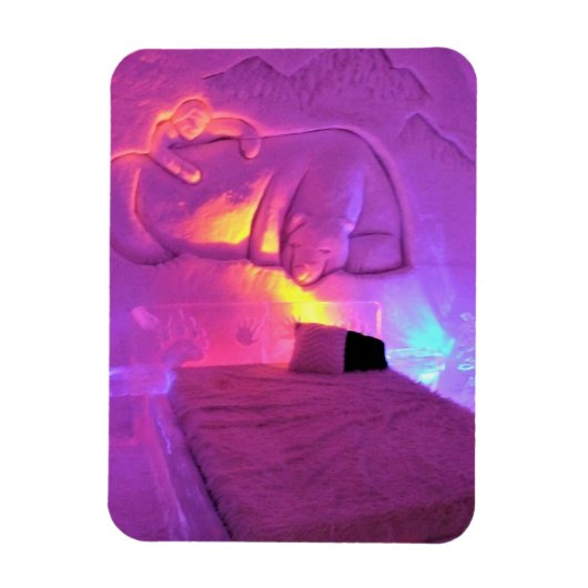 Magnet Flexible Salle d'ours polaire à l'Hôtel de Glace, Québec, C (Vertical)