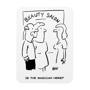 Magnet Flexible Salon de beauté - le magicien est-il ici?