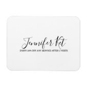 Magnet Flexible Salon spa business discount offer website visits a (Horizontal)